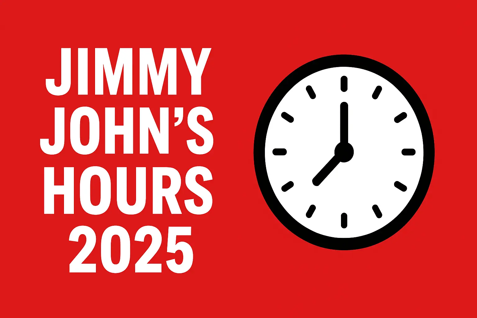 Jimmy John’s Hours Menu